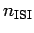 $ n_{\textrm{ISI}}$