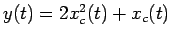 $y(t) = 2 x_c^2(t) + x_c(t)$