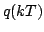 $\displaystyle q(kT)$